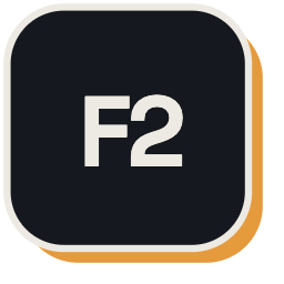F2 keycap logo